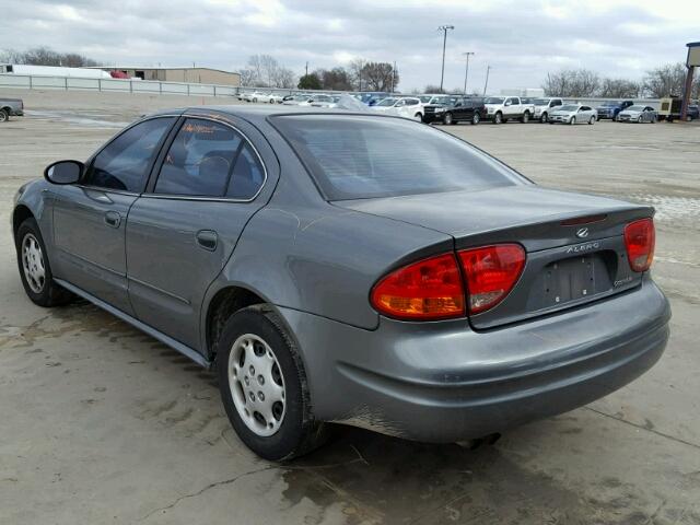 1G3NL52F33C300792 - 2003 OLDSMOBILE ALERO GL CHARCOAL photo 3