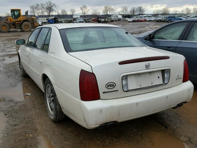 1G6KF57992U124386 - 2002 CADILLAC DEVILLE DT CREAM photo 3