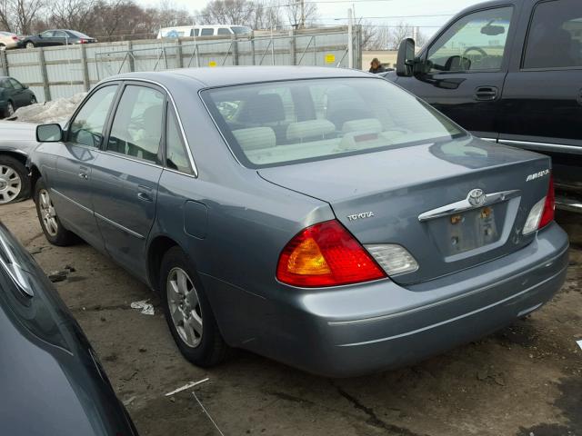 4T1BF28B62U254585 - 2002 TOYOTA AVALON XL TEAL photo 3