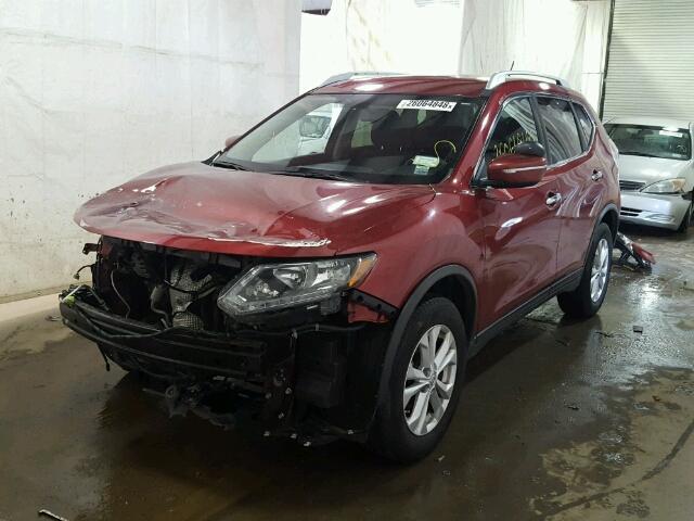 KNMAT2MV5FP529828 - 2015 NISSAN ROGUE S RED photo 2