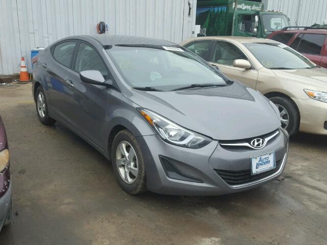 5NPDH4AE6EH472712 - 2014 HYUNDAI ELANTRA SE GRAY photo 1