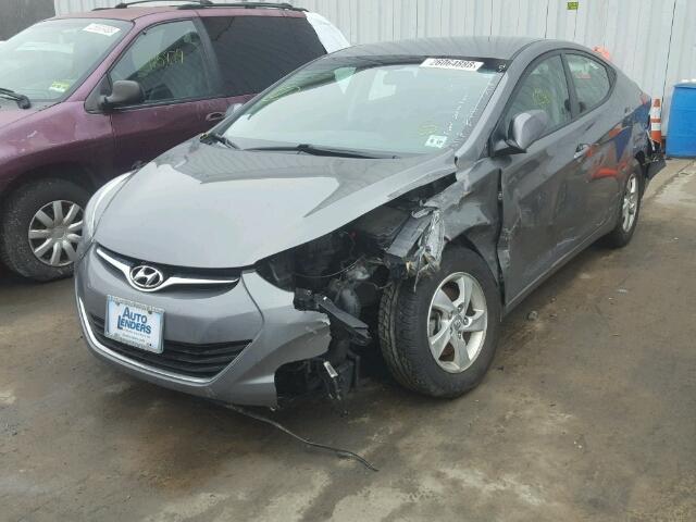 5NPDH4AE6EH472712 - 2014 HYUNDAI ELANTRA SE GRAY photo 2