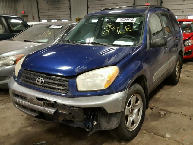 JTEGH20V420080867 - 2002 TOYOTA RAV4 BLUE photo 2