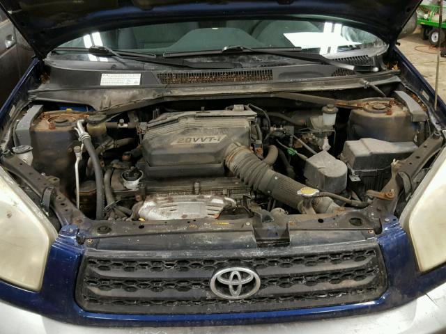 JTEGH20V420080867 - 2002 TOYOTA RAV4 BLUE photo 7