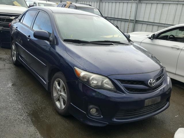 2T1BU4EE6BC631823 - 2011 TOYOTA COROLLA BA BLUE photo 1