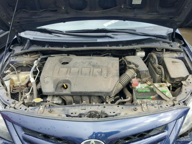 2T1BU4EE6BC631823 - 2011 TOYOTA COROLLA BA BLUE photo 7