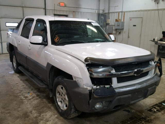 3GNEK13T62G142466 - 2002 CHEVROLET AVALANCHE WHITE photo 1