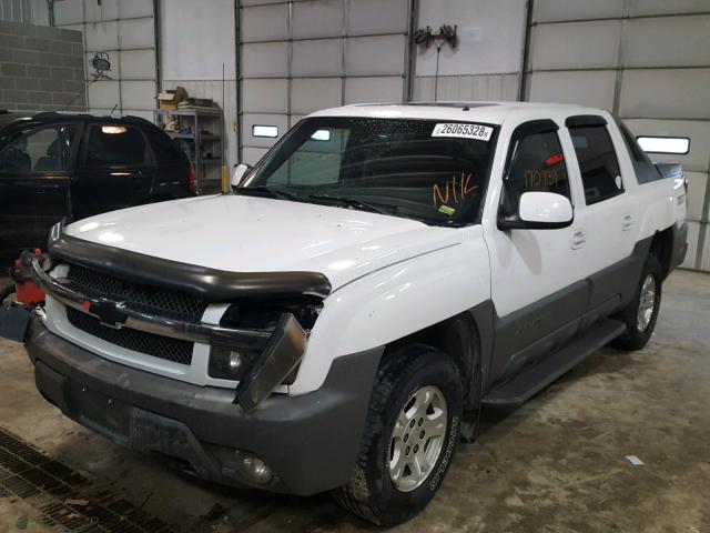 3GNEK13T62G142466 - 2002 CHEVROLET AVALANCHE WHITE photo 2