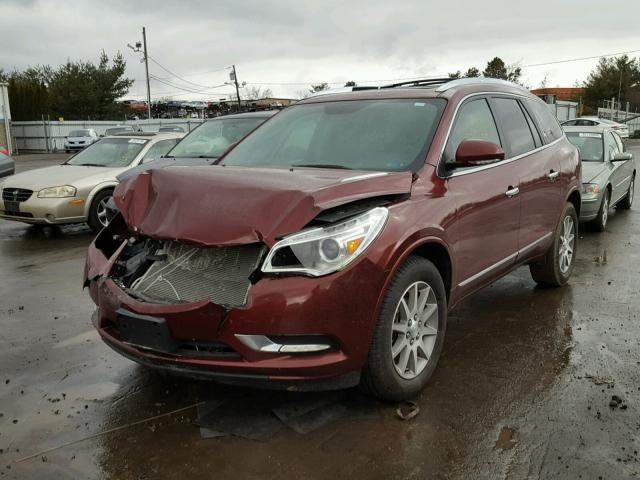 5GAKVBKDXGJ211394 - 2016 BUICK ENCLAVE MAROON photo 2