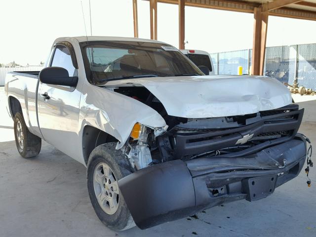 1GCEC14C47Z563078 - 2007 CHEVROLET SILVERADO WHITE photo 1