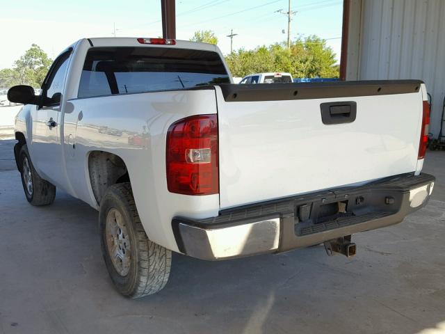 1GCEC14C47Z563078 - 2007 CHEVROLET SILVERADO WHITE photo 3