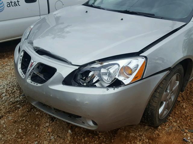 1G2ZH57N284201986 - 2008 PONTIAC G6 GT SILVER photo 9