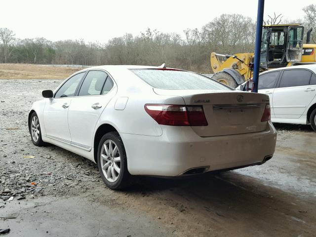 JTHBL46F685068108 - 2008 LEXUS LS 460 WHITE photo 3