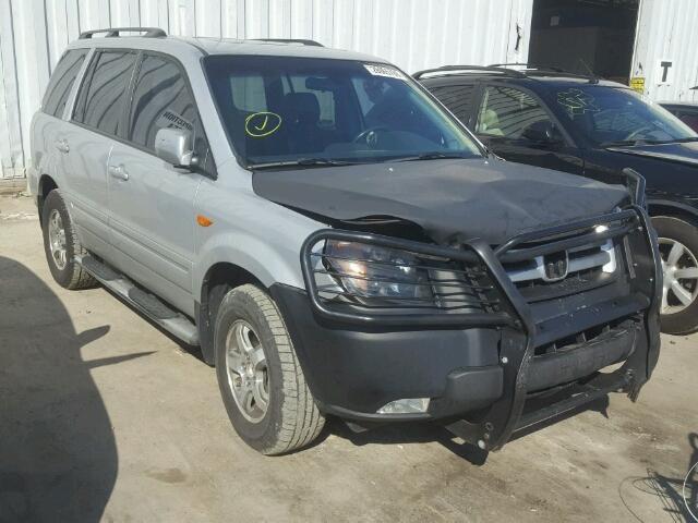 5FNYF28746B016064 - 2006 HONDA PILOT EX SILVER photo 1