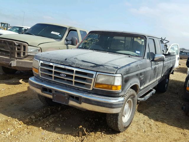 1FTHX25F5TEB39412 - 1996 FORD F250 BLACK photo 2