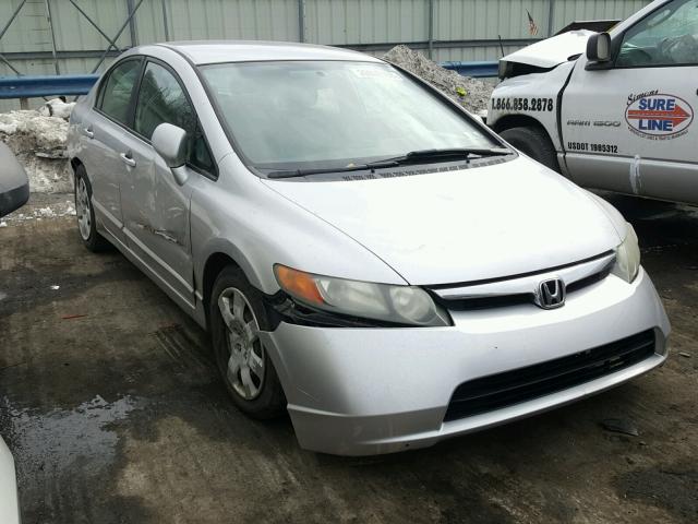 1HGFA16526L029752 - 2006 HONDA CIVIC LX SILVER photo 1