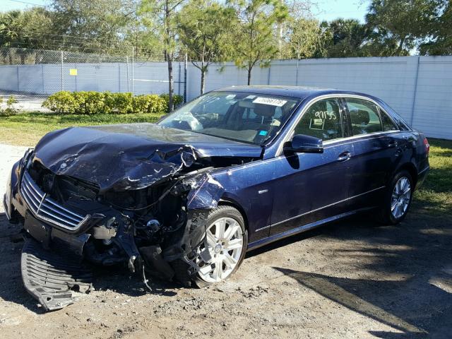 WDDHF2EB9CA564564 - 2012 MERCEDES-BENZ E 350 BLUE BLUE photo 2