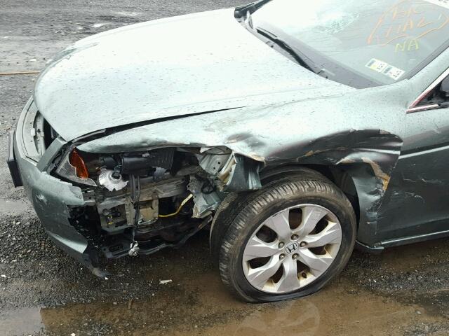 1HGCP26719A095119 - 2009 HONDA ACCORD EX GREEN photo 9