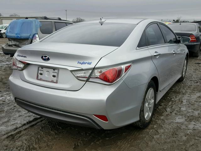 KMHEC4A44CA024799 - 2012 HYUNDAI SONATA HYB SILVER photo 4