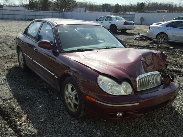 KMHWF35HX5A179282 - 2005 HYUNDAI SONATA GLS MAROON photo 1