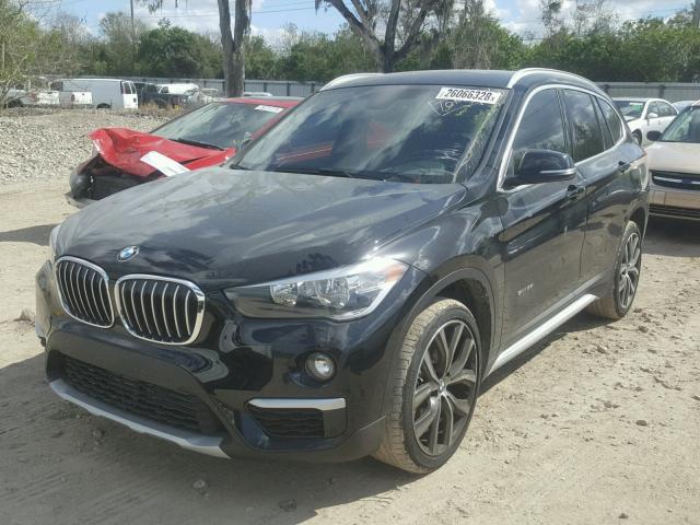 WBXHU7C37H5H36718 - 2017 BMW X1 SDRIVE2 BLACK photo 2