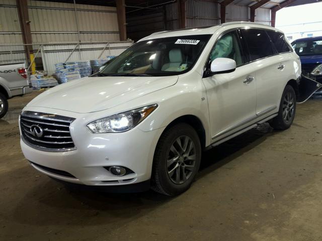 5N1AL0MN2FC536758 - 2015 INFINITI QX60 WHITE photo 2