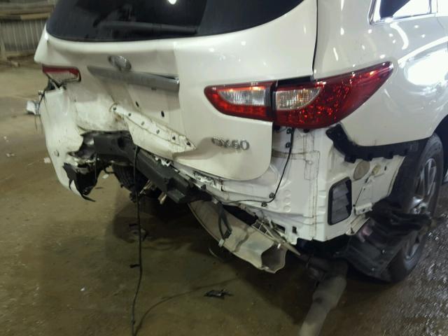 5N1AL0MN2FC536758 - 2015 INFINITI QX60 WHITE photo 9