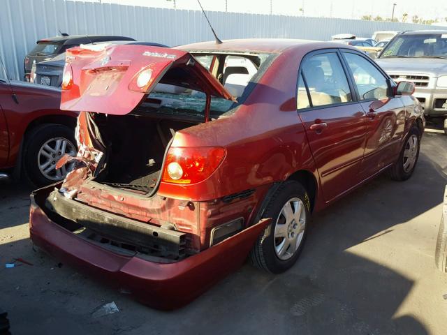 1NXBR32E26Z717862 - 2006 TOYOTA COROLLA CE RED photo 4