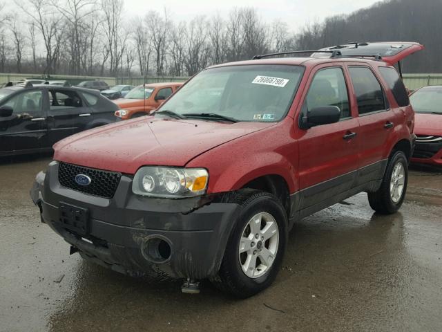 1FMYU93166KD53898 - 2006 FORD ESCAPE XLT RED photo 2