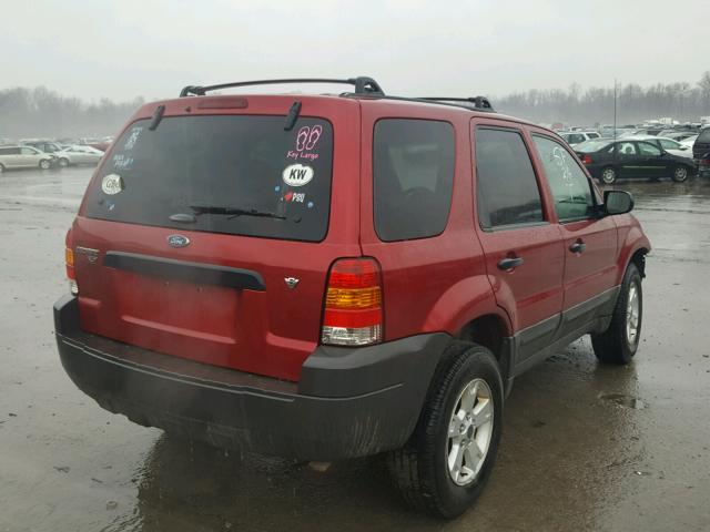 1FMYU93166KD53898 - 2006 FORD ESCAPE XLT RED photo 4