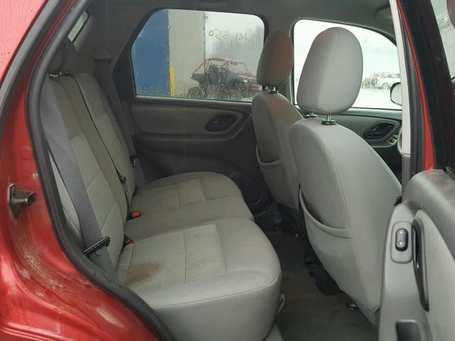 1FMYU93166KD53898 - 2006 FORD ESCAPE XLT RED photo 6