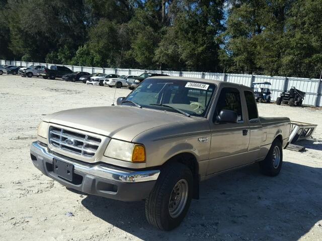 1FTYR14E01PA46974 - 2001 FORD RANGER SUP BEIGE photo 2