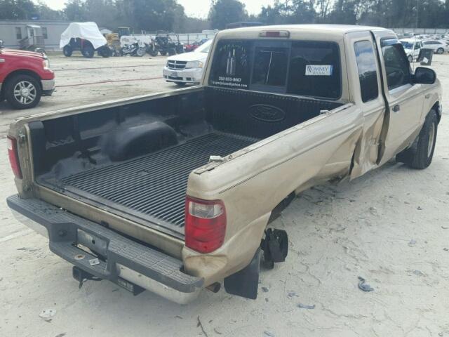 1FTYR14E01PA46974 - 2001 FORD RANGER SUP BEIGE photo 4