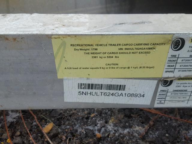 5NHULT624GA108934 - 2016 MISC TRAILER Қара фото 10