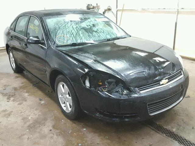 2G1WT58KX81360826 - 2008 CHEVROLET IMPALA LT BLACK photo 1