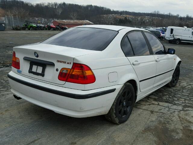 WBAEU334X2PF64386 - 2002 BMW 325 XI WHITE photo 4