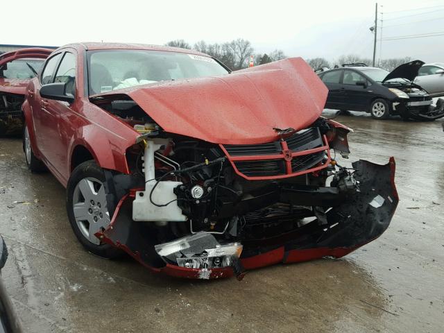 1B3LC46K88N684770 - 2008 DODGE AVENGER SE RED photo 1