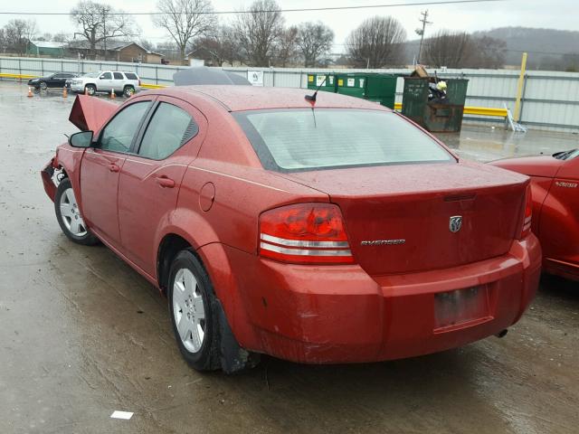 1B3LC46K88N684770 - 2008 DODGE AVENGER SE RED photo 3