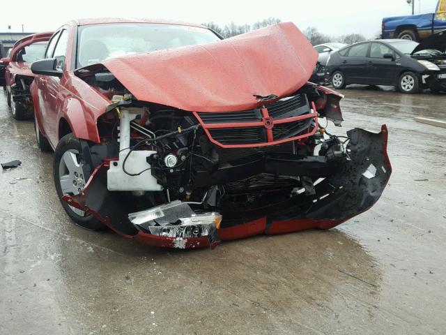 1B3LC46K88N684770 - 2008 DODGE AVENGER SE RED photo 9