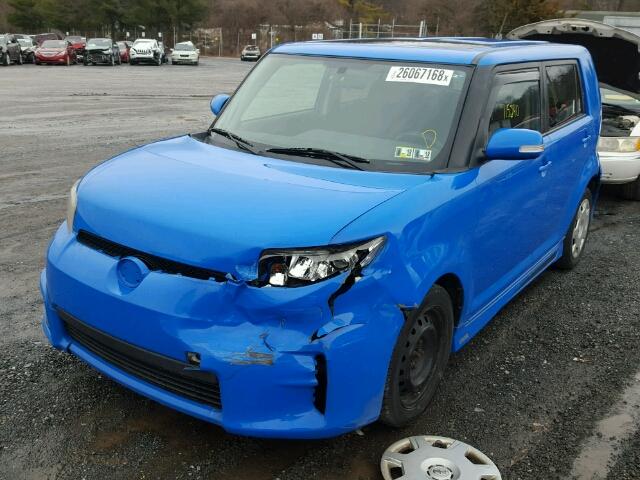 JTLZE4FE8B1137207 - 2011 TOYOTA SCION XB BLUE photo 2