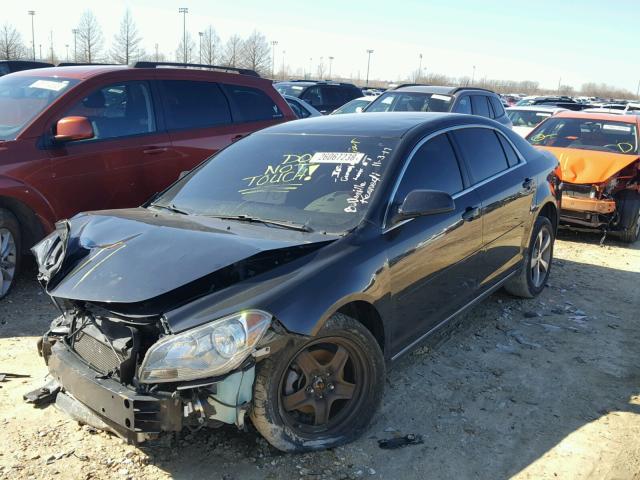 1G1ZC5E14BF176992 - 2011 CHEVROLET MALIBU 1LT BLACK photo 2