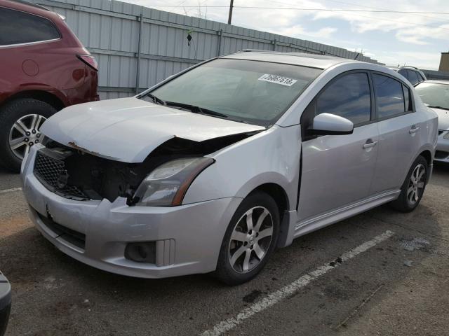 3N1AB6APXCL672395 - 2012 NISSAN SENTRA 2.0 SILVER photo 2