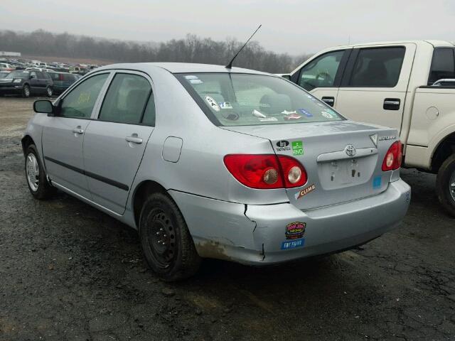 2T1BR32E77C724132 - 2007 TOYOTA COROLLA SILVER photo 3