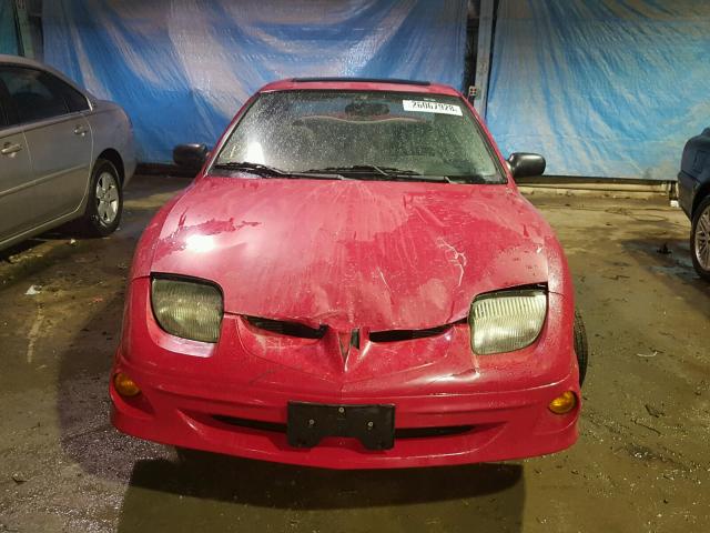 1G2JB124327255485 - 2002 PONTIAC SUNFIRE SE RED photo 9