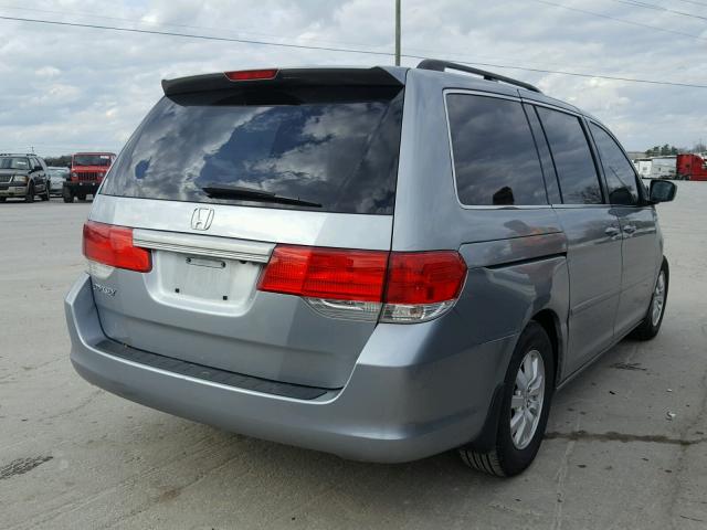 5FNRL38729B031654 - 2009 HONDA ODYSSEY EX BLUE photo 4