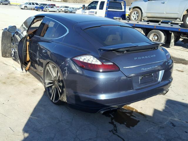 WP0AC2A78BL090163 - 2011 PORSCHE PANAMERA T BLUE photo 3