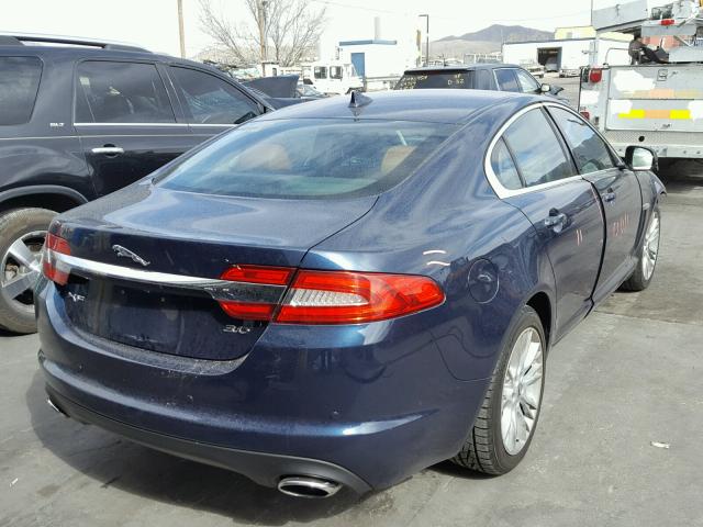 SAJWA0E71D8S86124 - 2013 JAGUAR XF BLUE photo 4