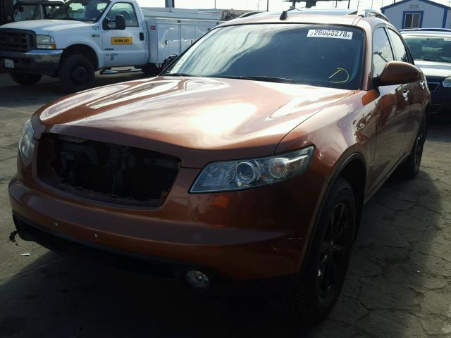 JNRBS08W83X400976 - 2003 INFINITI FX45 ORANGE photo 2