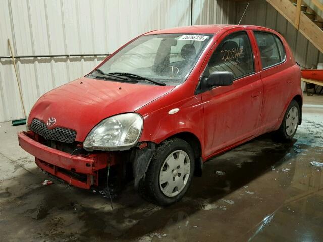 JTDKT123X50074305 - 2005 TOYOTA ECHO RED photo 2