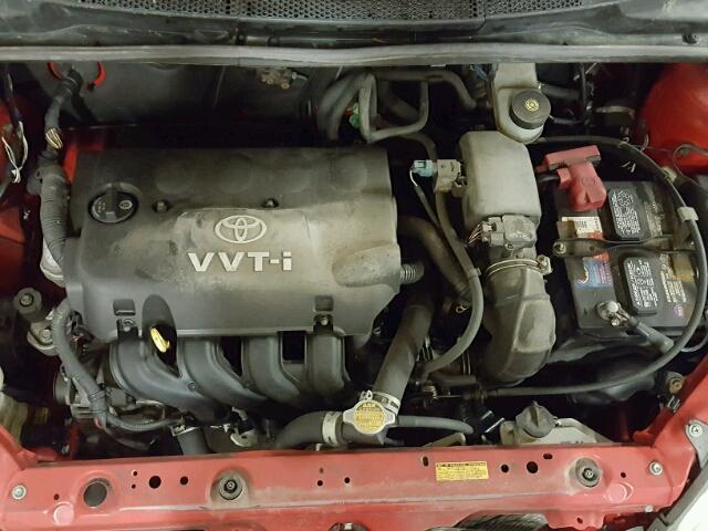 JTDKT123X50074305 - 2005 TOYOTA ECHO RED photo 7